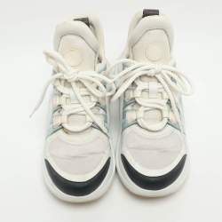 Pre Owned Louis Vuitton Archlight Size 37 Multicolor Leather and Neoprene Low Top Sneakers