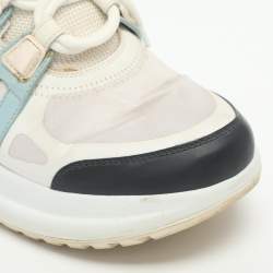 Pre Owned Louis Vuitton Archlight Size 37 Multicolor Leather and Neoprene Low Top Sneakers