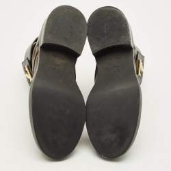 Pre Owned حذاء بوت كاحل رينجر ونترلاند لويس فويتون كانفاس مونوجرام بني/أسود وجلد مقاس 37