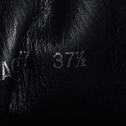 مملوكة مسبقًا حذاء بوت للكاحل لوي فيتون ديسيرت لوريت جلد وكانفاس مونوغرامي أسود/بني نعل سميك مقاس 37.5