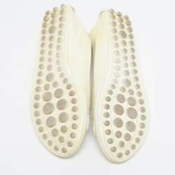 مملوكة مسبقًا Louis Vuitton Oxford Size 37.5 Cream Patent Leather Ballet Flats