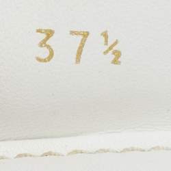 مملوكة مسبقًا Louis Vuitton Oxford Size 37.5 Cream Patent Leather Ballet Flats