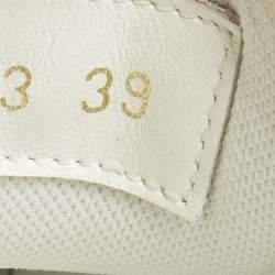 Pre Owned Louis Vuitton Groovy Size 39 Green Monogram Suede Low Top Platform Sneakers