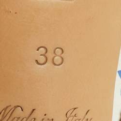 مملوكة مسبقًا Louis Vuitton Shirley Bow Size 38 Multicolore Monogram Canvas and Patent Leather Slingback Sandals