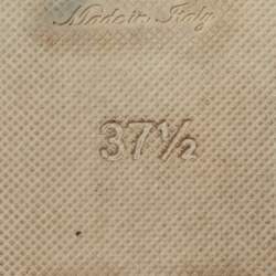 Pre Owned Louis Vuitton Size 37.5 Navy Blue Mesh And Sequins Slip On Espadrille Flats