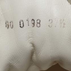 Pre Owned حذاء رياضي لوي فيتون أرش لايت  LV شبك وجلد أبيض / ذهبي مقاس 38.5