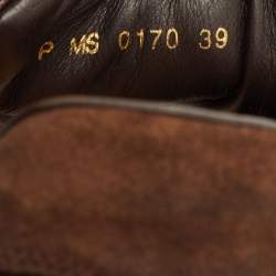 مملوكة مسبقًا Louis Vuitton Globe Trotter Size 39 Brown Monogram Canvas and Suede Low Top Sneakers