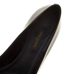 Pre Owned حذاء فلات باليه لوي فيتون بتي جلد أسود مقاس 37