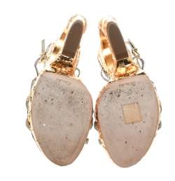 مملوكة مسبقًا صندل لوي فيتون سيور نعل روكي فريك مورغين قماش بروكيد متعدد الألوان مقاس 36