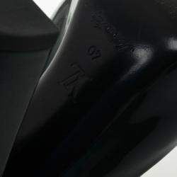 Pre Owned Louis Vuitton Teal Patent Fetish Mary Jane Pumps Size 40