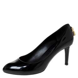 Louis Vuitton Black Patent Leather Oh Really! Pumps Size 36