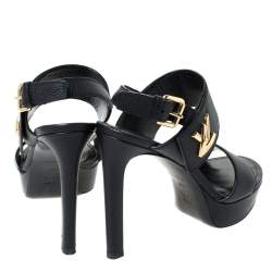 Pre Owned صند ل لوي فيتون "هورايزون" جلد أسود مقاس 38.5