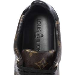 Louis Vuitton Monogram Canvas And Leather Trim Frontrow Low Top Sneakers Size 36.5