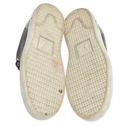 Louis Vuitton Monogram Canvas And Leather Trim Frontrow Low Top Sneakers Size 36.5