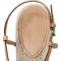 مملوكة مسبقًا صندل لوي فيتون كعب روكي إسبادريل دايفين ترانكس أند باجز جلد فاتشيتا بيج مقاس 38