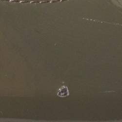 Pre Owned Louis Vuitton Grey Patent Leather Lou Peep Toe Pumps Size 37.5