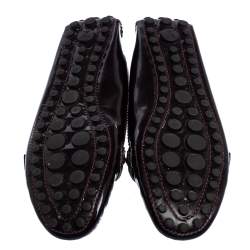 مملوكة مسبقًا Louis Vuitton Burgundy Patent Leather Oxford Ballet Flats Size 40