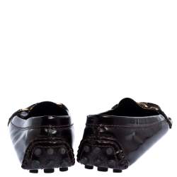 مملوكة مسبقًا Louis Vuitton Burgundy Patent Leather Oxford Ballet Flats Size 40