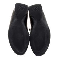 Louis Vuitton Black Mahina Leather Low Top Sneakers Size 40.5