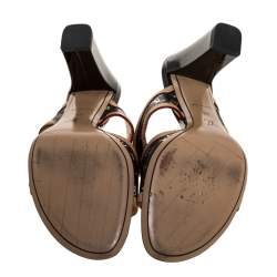 مملوكة مسبقًا صندل مول سلايد لوي فيتون حافة جلد وكانفاس مونوغرامى متعدد الألوان أسود مقاس 39