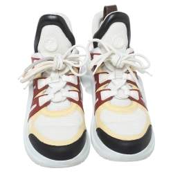 Pre Owned Louis Vuitton Multicolor Leather and Mesh LV Archlight Sneakers Size 40