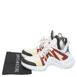 Pre Owned Louis Vuitton Multicolor Leather and Mesh LV Archlight Sneakers Size 40