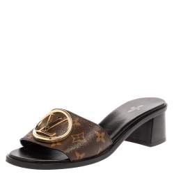 Louis Vuitton Lockit Womens Sandals 2021 Ss, Brown, 37
