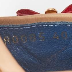 Pre Owned صندل سلايد لوي فيتون دينم مونوغرامي أزرق مقاس 40