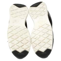 Pre Owned حذاء رياضي لوي فيتون شبكة وجلد أسود مونوغرامي مقاس 37