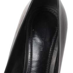 Pre Owned حذاء كعب عالي لوي فيتون "هارتبريكير" بمقدمة مدببة جلد أسود مقاس 38.5