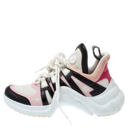 Louis Vuitton Multicolor Leather and Mesh LV Archlight Sneakers Size 39