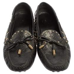 Louis Vuitton Women's Gloria Flat Loafers Reverse Monogram Patent