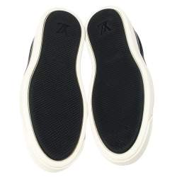 Pre Owned حذاء رياضي لوي فيتون تيمبو سليب أون دنيم مونوغرامي أزرق مقاس 38.5