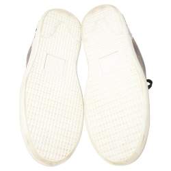 مملوكة مسبقًا Louis Vuitton Brown/Black Monogram Canvas and Patent Leather Frontrow Low Top Sneakers Size 40