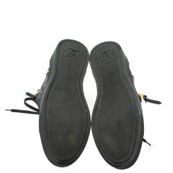 مملوكة مسبقًا Louis Vuitton Black Monogram Empreinte Leather Punchy High Top Sneakers Size 39