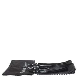 مملوكة مسبقًا Louis Vuitton Black Patent Leather Oxford Flats Size 40