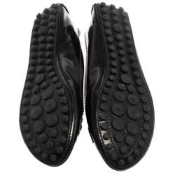 مملوكة مسبقًا Louis Vuitton Dark Grey Vernis Leather Oxford Ballet Flats Size 38.5