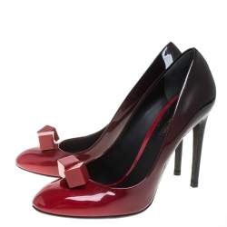 مملوكة مسبقًا Louis Vuitton Two Tone Patent Leather Ombre Pumps Size 38.5