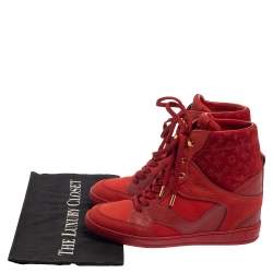 louis vuitton millenium wedge sneaker