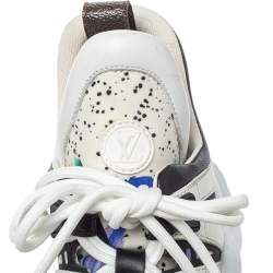 Louis Vuitton Multicolor Leather And Canvas Archlight Trainer Sneakers Size 39