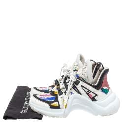 Louis Vuitton Multicolor Leather And Canvas Archlight Trainer Sneakers Size 39