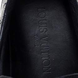 مملوكة مسبقًا Louis Vuitton Blue/Grey Canvas And Leather Mini Lin Sneakers Size 40