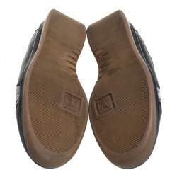 مملوكة مسبقًا Louis Vuitton Blue/Grey Canvas And Leather Mini Lin Sneakers Size 40