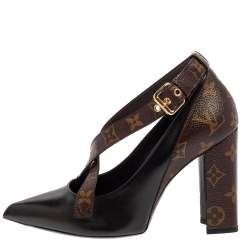 Louis Vuitton Black Monogram Matchmake Pump 39 – The Closet