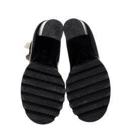 مملوكة مسبقًا بوت للكاحل لوي فيتون جلد أسود وكانفاس مونوغرامي مقاس 38.5