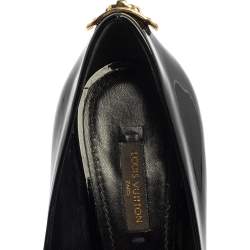 مملوكة مسبقًا Louis Vuitton Black Patent Leather Oh Really! Peep Toe Platform Pumps Size 38