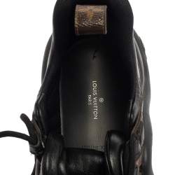 Louis Vuitton Black/Brown Mesh And Monogram Canvas Archlight Lace Up Sneakers Size 38