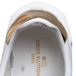 Louis Vuitton White Leather Time Out Sneakers Size 37