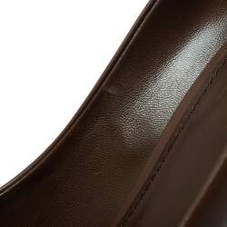 مملوكة مسبقًا Louis Vuitton Brown Leather Oh Really! Peep Toe Pumps Size 40