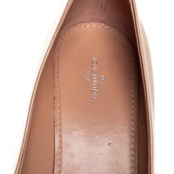 Pre Owned Louis Vuitton Beige Patent Leather Madeleine Pumps Size 41